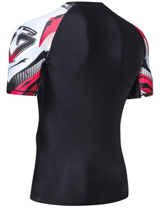 Rashguard Unisex Personalizado al por Mayor, Protección UV, Alto Rendimiento, Sublimación, Compresión, Poliéster, Fabricación en Fábrica, OEM - Product Image 3