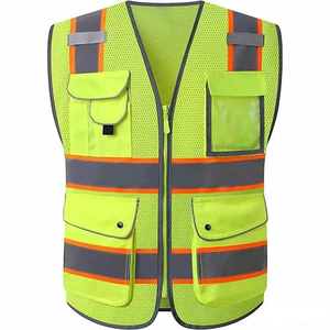 Gilet réfléchissant professionnel pour les travailleurs de la construction et de l'entretien, tissu haute visibilité avec production OEM pour l'exportation - Product Image 5