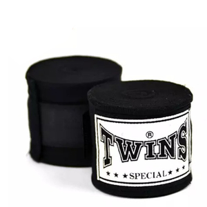 Bandages de boxe Twin Green en coton blanc, longueur 500 cm, équipement d'entraînement confortable, qualité supérieure, bandage de boxe Muay Thai - Product Image 5