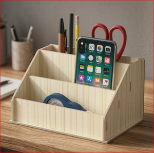 pen holder <b>Square</b> pencil holder desk PP <b>foam</b> office organizer Standing desk storage - Product Image 5