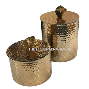 Classic Design Medium Glass <b>Canister</b> with Gold Design and Marble Lid Luxury Gifts <b>Tea</b> Sugar <b>Canisters</b> Container Party Candy Jar - Product Image 4