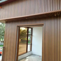 Revêtement mural extérieur en WPC effet bois pour maison, bardage composite bois-plastique, 100% respectueux de l'environnement