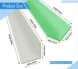 Profilé d'angle en PVC rigide extrudé pour la protection des murs, la protection des bords de meubles et les applications de sécurité - Product Image 5