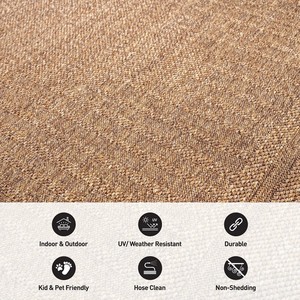 Tapis de sol en jute écologique de qualité supérieure, tapis tressé naturel pour chambre à coucher, salon, bureau, fournisseur en gros - Product Image 3