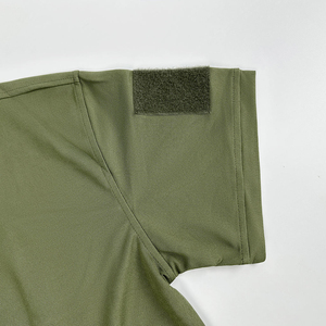 T-shirt d'été tactique de chasse, teint en pièce, écologique, respirant, décontracté, à manches courtes, avec logo personnalisé, pour activités de plein air, gym et sport - Product Image 4