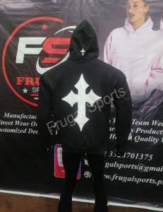 Sudadera con Capucha de Lujo con Apliques en Relieve, Corte Holgado, Algodón Premium, Estilo Urbano, Sudadera Minimalista de Lujo con Apliques, Forro Polar Premium - Product Image 4