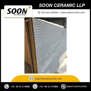 Losa de Mármol Magnética Negra con Superficie Acanalada, Decoración de Pared para Sala de Estar, Diseño Contemporáneo, Piedra Impermeable en Forma de Losa Grande - Product Image 3