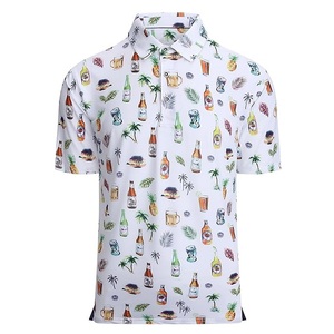 Camiseta polo de algodón grueso de gran tamaño con estampado a color, diseño personalizado a la moda, talla grande, estilo casual y elegante para hombre. - Product Image 4