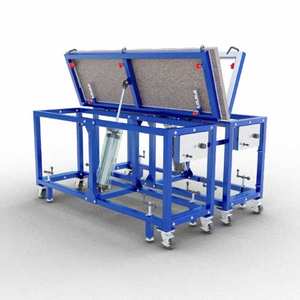 Ausavina Dual-Sided Polished Flip <b>Table</b> for Material Handling APFT7422 - Product Image 4