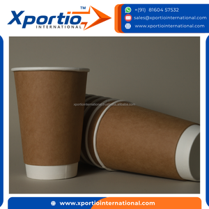 แก้วกระดาษสองชั้น Xportio International ขนาด 10 ออนซ์/300 มล. สำหรับกาแฟ เกรดอาหาร บรรจุภัณฑ์แบบขายส่ง สำหรับเครื่องดื่มร้อนและเย็น - Product Image 3