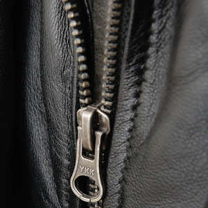 Hot Selling High Quality High Street Fashion <b>Men</b> Genuine Leather Winter <b>Jacket</b> Breathable Waterproof Windproof Custom OEM Design - Product Image 5