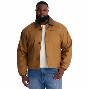 Men's Brown Corduroy <b>Zipper</b> <b>Jacket</b> <b>With</b> Turn-down Collar And <b>Pockets</b> Casual Autumn Shirt <b>Jacket</b> Regular Fit - Product Image 4
