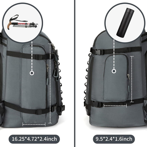 Bolsa de esquí plegable con acolchado suave y costuras reforzadas para mayor durabilidad, bolsa para equipo de esquí con longitud ajustable - Product Image 6