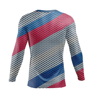 Nouveau style de haute qualité UPF50 Écologique Rash Guard avec logo imprimé par transfert thermique pour sports nautiques et aviron, sous-vêtement technique, vente en gros - Product Image 2