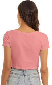 Camiseta Corta para Mujer al Por Mayor, con Logotipo Personalizado, 100% Algodón Orgánico Suave, Corte Holgado, Ropa Corta de Verano para Chicas - Product Image 2