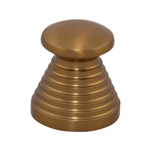 Tirador cónico escalonado de aluminio con diseño Tivara, en latón dorado, negro, oro rosa, azul cielo, marrón mate y acero inoxidable mate para gabinetes. - Product Image 2