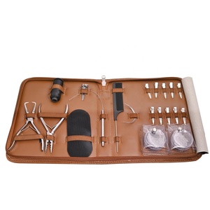 High Quality Hand Tied Professional Hair Extension & <b>Beading</b> Tool Kit Set with <b>Needle</b> Plier Stainless Steel for Commercial Use - Product Image 3