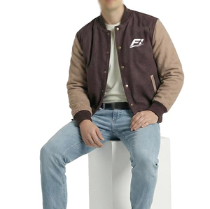 Custom Jackets Wholesale Men's varsity jacket Letterman Style <b>Streetwear</b> <b>Y2K</b> Snap Button Rib Knit OEM Private Label USA Supplier - Product Image 4