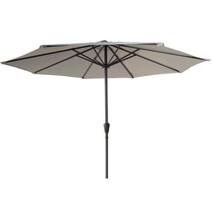 Ombrellone da Esterno in Alluminio con 8 Stecche Robuste e Protezione UV 50+, Inclinazione a Pulsante, Ombrellone da Mercato Durevole - Product Image 1