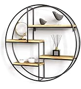 Elegantes Estantes Metálicos de Pared para Exhibición en la Sala de Estar - Product Image 4