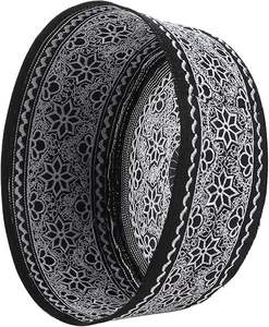 Gorros Islámicos Personalizados con Bordado Musulmán, Topi Árabe Turco Estampado, Taqiyah para Oraciones Musulmanas, Gorras de Namaz, Sombrero de Ramadán para Mezquita - Product Image 3