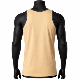 CAROLINA LEATHER INDUSTRY Camiseta sin Mangas para Hombre, Estilo Casual y Deportivo, Cuello Redondo, Spandex/Algodón, Diseño a Cuadros, Transpirable, 180g, Lo Más Popular - Product Image 2
