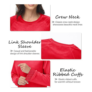 เสื้อสเวตเชิ้ตขอบดิบสำหรับผู้หญิง ทรงโอเวอร์ไซส์ คอกลม แขนยาว ผ้าฟลีซเนื้อนุ่ม ผสมผ้าฝ้าย สไตล์สตรีทแวร์ - Product Image 5