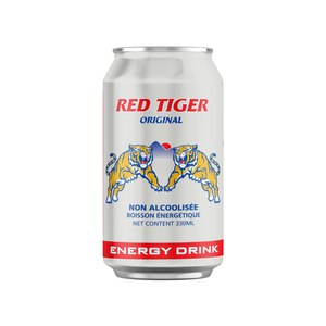 Bebidas Energéticas Red Tiger de Alta Calidad Sin Azúcar con Glucosa, Taurina, Bajo en Carbohidratos, Vitaminas y Minerales, Deportivas, 250ml*24 Botellas/Latas - Product Image 1