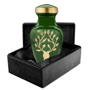 Prestige Aluminum <b>Keepsake</b> <b>Memorial</b> Cremation Urn Ash Holder Crafted With Fine Surface Texture And Stylish Appearance - Product Image 5