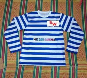 T-shirt de luxe épais en maille gaufrée à manches longues pour homme, imprimé graphique vintage, streetwear, personnalisé, marque privée, collection archivée - Product Image 1
