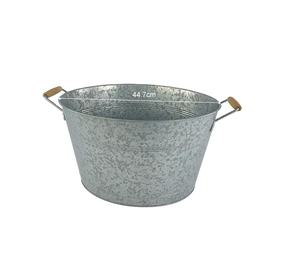 Custom Logo Galvanized Large Oval Bar Type Beverage Tub High Quality Outdoor <b>Cooler</b> Ice Bucket for Beer and Wine for Parties - Product Image 1