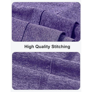 Sweat-shirt unisexe à demi-zip en coton uni, séchage rapide, écologique, anti-plis, pour la gym et le jogging, manches longues - Product Image 6