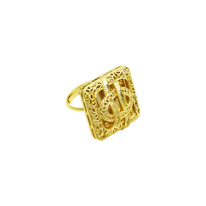 Wholesale 14K18K24K <b>Gold</b> Plated Arab Middle East <b>Dangle</b> <b>Earrings</b> Set African, Turkish Design <b>Earrings</b> & Matching Finger Ring Set - Product Image 4