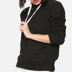 New Arrival Women's Cotton Fleece Pullover <b>Hoodie</b> for Autumn Winter Sports Gym <b>Workout</b> Hooded Collar with Front Logo for Girls - Product Image 4