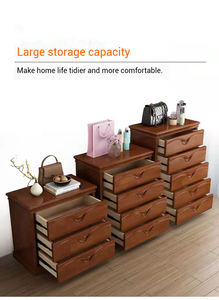 Cómoda Esquinera de Madera Maciza Estilo Chino con Múltiples Cajones para Dormitorio, Pasillo o Hotel - Venta al por Mayor - Product Image 4