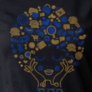 T-shirt graphique afro pour femme, manches courtes, col rond, streetwear décontracté, tee-shirt imprimé personnalisé en coton, vêtement tendance - Product Image 3