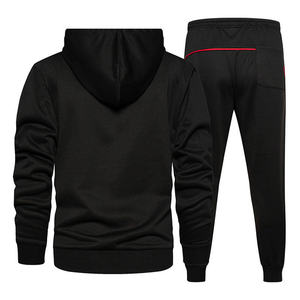 Men's Full <b>Zip</b> <b>Hooded</b> Tracksuit Color Block 2 Piece Jogging Suit Casual Gym Training Sportswear with <b>Zip</b> Pockets - Product Image 3