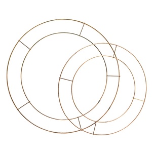8" to 14" Wire <strong>Wreath</strong> <strong>Frame</strong> Metal Flower <strong>Wreath</strong> <strong>Frames</strong> Making Rings - Product Image 1
