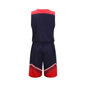 Conjunto de Uniforme de Baloncesto Unisex, Sin Mangas, Cuello en V, Color Degradado, Absorbe la Humedad, Ajuste Atlético, Para Todas las Temporadas, Impresión Sublimada en la Parte Delantera - Product Image 2