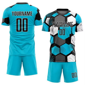 Uniforme de Fútbol para Hombre, Cuello en V, Impresión Digital, Transpirable, Antihumedad, Antibacteriano, Talla Grande, Sin Mangas, Diseño Personalizado, 100% - Product Image 1