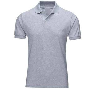 Camisetas Polo para Hombre, Talla Grande, de Algodón, Estilo Urbano, Transpirables, Color Gris Jaspeado, Manga Corta, para Verano - Product Image 6