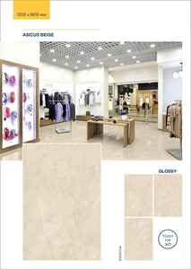Azulejos de Porcelana con Aspecto de Mármol Brillante de 1200x1800 mm, Formato Grande, Modernos, para Paredes y Pisos, para Interiores de Villas y Escuelas - Product Image 2