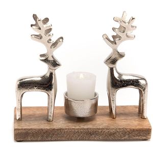 Handmade Christmas Reindeer Sculpture <b>Table</b> Decorative Wooden Base Fancy Design Decorative Sculpture for Wedding & Home Decor - Product Image 3