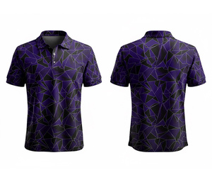 Custom Team Sublimation Polo Shield Jersey Moisture Wicking Durable Stitching for Men Women Youth Quick-Dry Dry-Fit Active Polo - Product Image 2