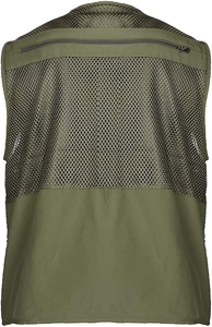 Gilet de photographe pour homme, été, chasse, pêche, extérieur, multi-poches, maille respirante, gilet de chasse en terrain accidenté - Product Image 2