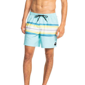 Shorts de Playa Casuales para Hombre, de Secado Rápido, de Poliéster Estampado, Proveedor de Shorts de Baño para Hombre al por Mayor, Shorts de Baño de Verano con Cintura Elástica, Estilo Tropical - Product Image 1