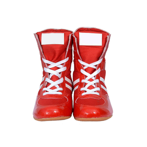 Zapatillas de Entrenamiento a Precio Económico y con Servicio OEM ODM, Nuevo Modelo 2206, Zapatillas de Boxeo de Cuero Rojo con Cordones y Suela Flexible - Product Image 6