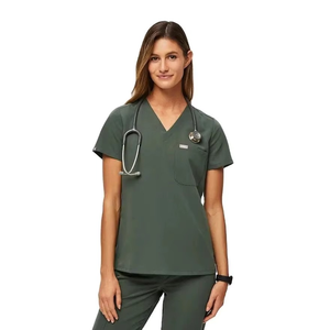 Private Label Custom Long Sleeve Stretchy Plus Size Jogger Fashion <b>Doctor</b> Nurse Uniforms Nursing Scrubs Uniforms <b>Sets</b> for Women - Product Image 1