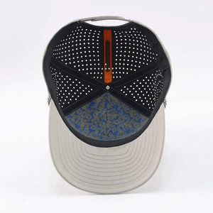 Casquette de sport perforée découpée au laser, casquette de baseball performante, casquette de sport technique respirante, casquette de course personnalisée imperméable en gros - Product Image 4