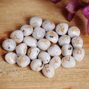 ชุดอักษรรูนเรนโบว์มูนสโตนสลักตัวอักษรคริสตัลบำบัดคาถานอร์ส - Product Image 5